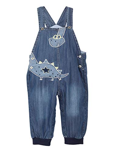 Baby Jungen Mädchen Jeans Latzhose Strampler Weiche Baumwolle Denim Hose Dünn...