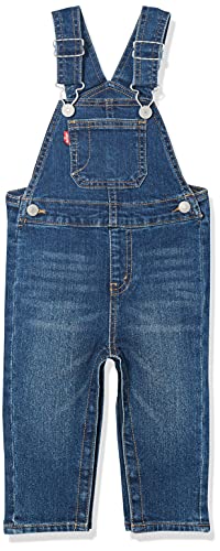 Levi's Kids Baby-Jungen LVN Denim Shortall Latzhose, Melbourne, 9 Monate
